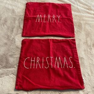Rae Dunn Merry Christmas Pillow Cases